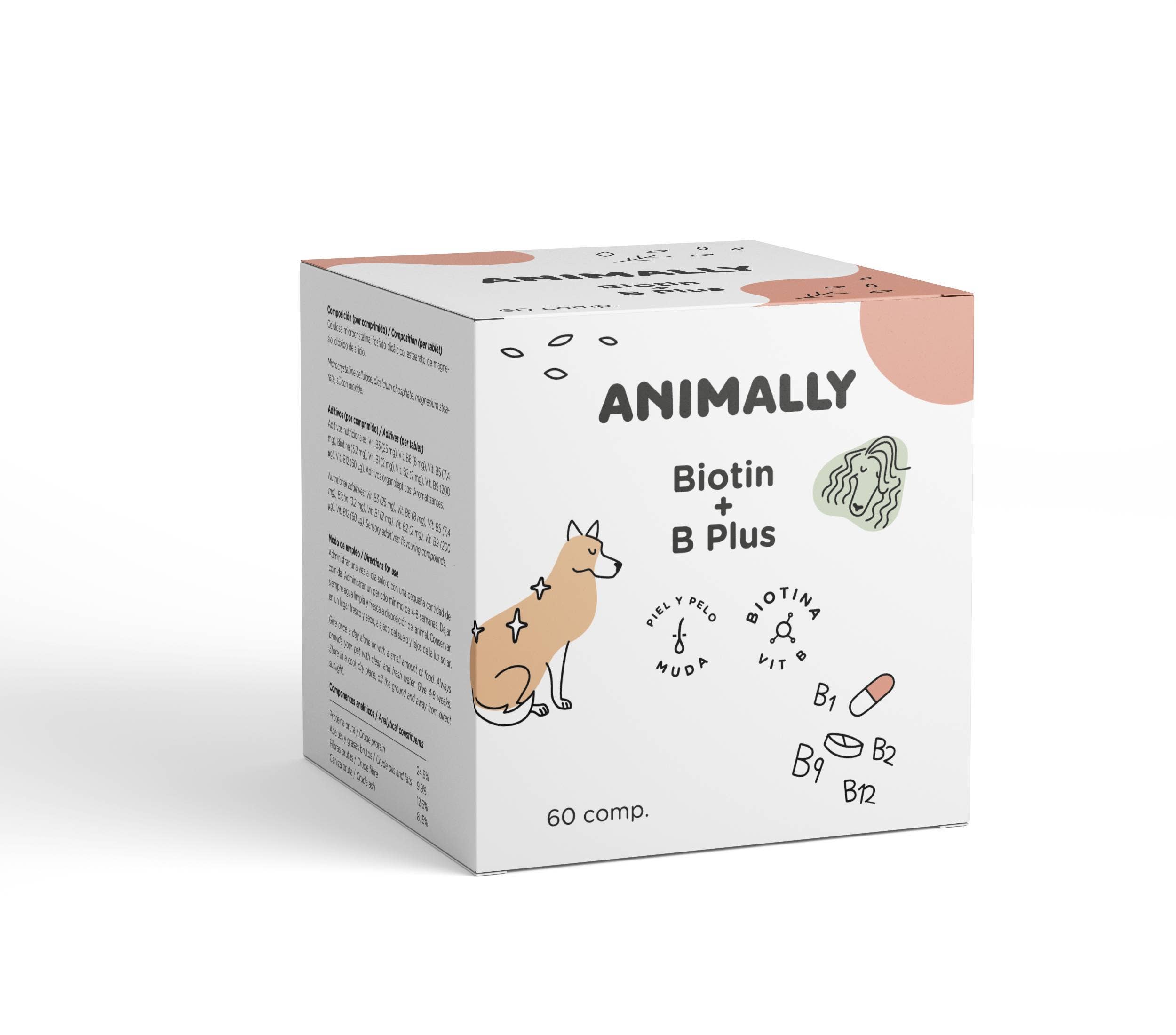 ANIMALLY - Taking care of your pet's health - - Wholesale Pet Supplement - Cat/Dog - Biotin+B Plus 60 PCS