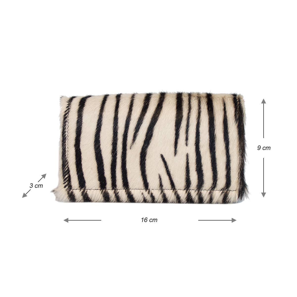 Arrigo - Wholesale Wallet - Women's - Leather Ladies Wallet RFID Black Leather Animal Print Fur10