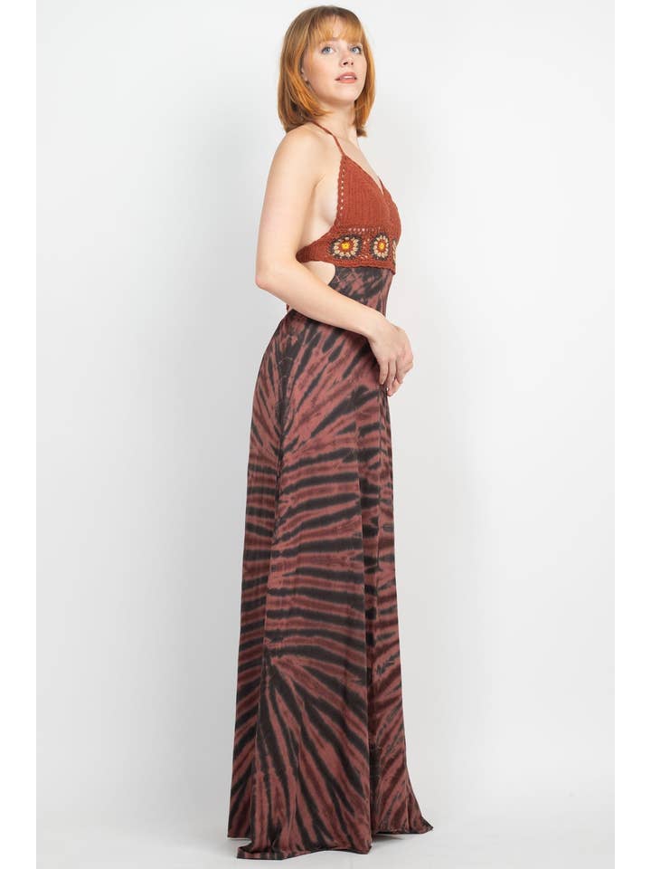 Lakhays Collection Inc. – wholesale Dress – Women's – Crochet Tiedye Maxi Dress2