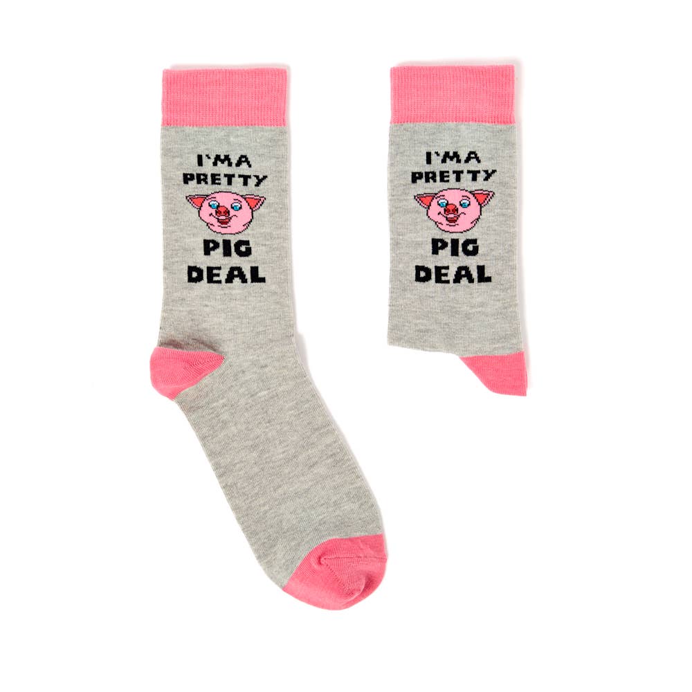 Urban Eccentric - Wholesale Socks - Unisex - Unisex I'm A Pretty Pig Deal Socks 0