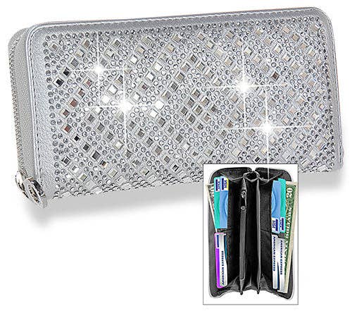 Handbag Express – wholesale Wallet – Women's – Unique Rhinestone Design Accordion Wallet12