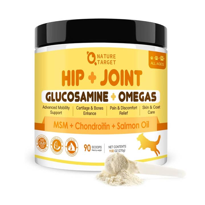 Glucosamine Joint Supplement for Dogs: Includes Chondroitin, MSM, and Turmeric to Support Hip and Joint Mobility for wholesale by Nature Target