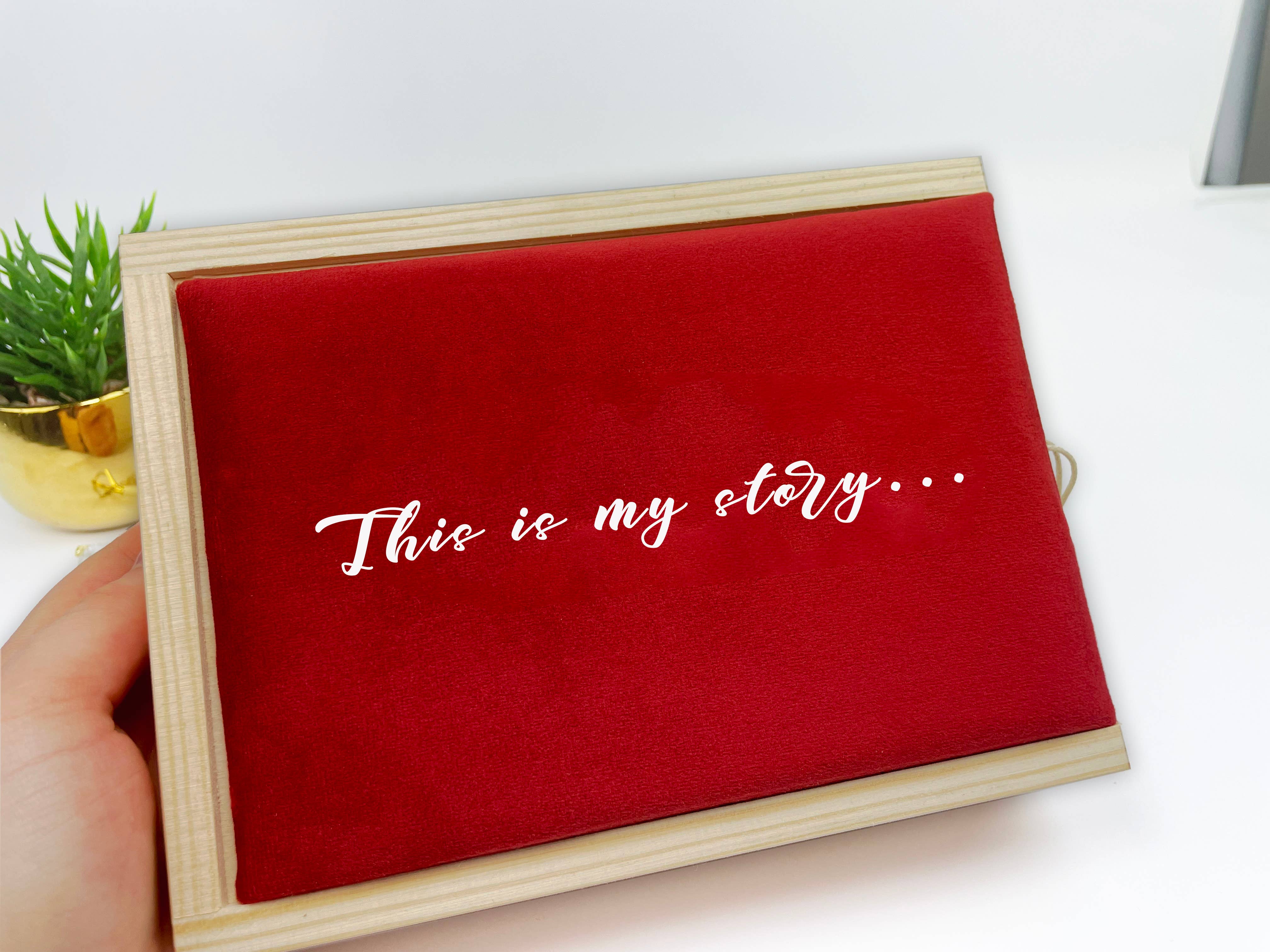 Kai aš mažas buvau - Venta al por mayor Marcos de fotos - Niños y bebés - Caja de fotos de terciopelo personalizada2