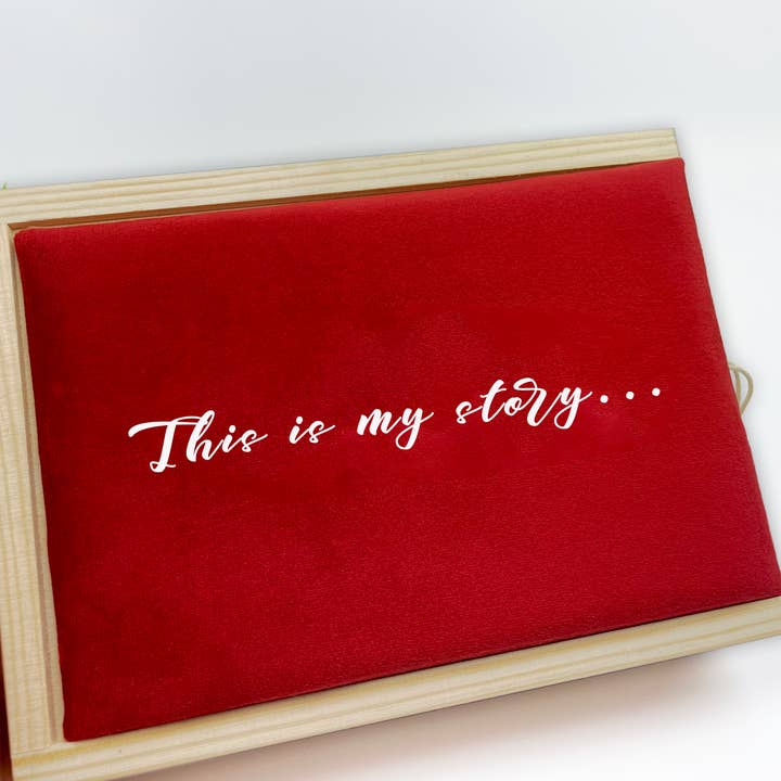 Kai aš mažas buvau - Venta al por mayor Marcos de fotos - Niños y bebés - Caja de fotos de terciopelo personalizada2