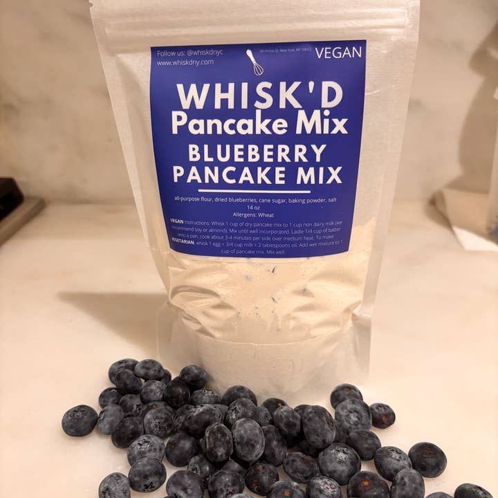 WHISK’D NYC - Wholesale Pancake mix - Vegan Blueberry Pancake Mix2