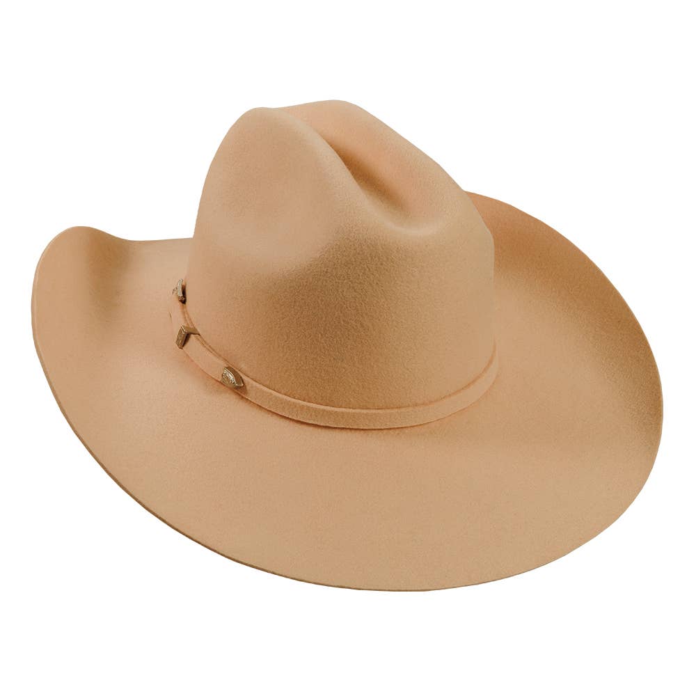 American Hat Makers - Wholesale Cowboyhoed - Uniseks - 100% wollen vilten western cowboyhoed - Style Cattleman58