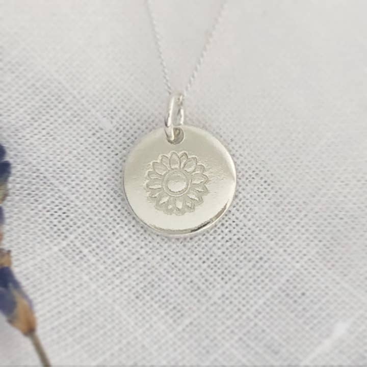 Sunflower Necklace for wholesale by rubyandwonder