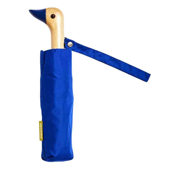 Original Duckhead USA - Wholesale Umbrella - Unisex - Royal Blue Compact Eco-Friendly Wind Resistant Umbrella