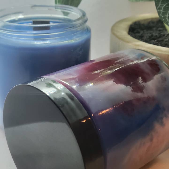 Tweezijdige sojageurkaars met eucalyptus en pepermunt voor wholesale door Wax That Candle