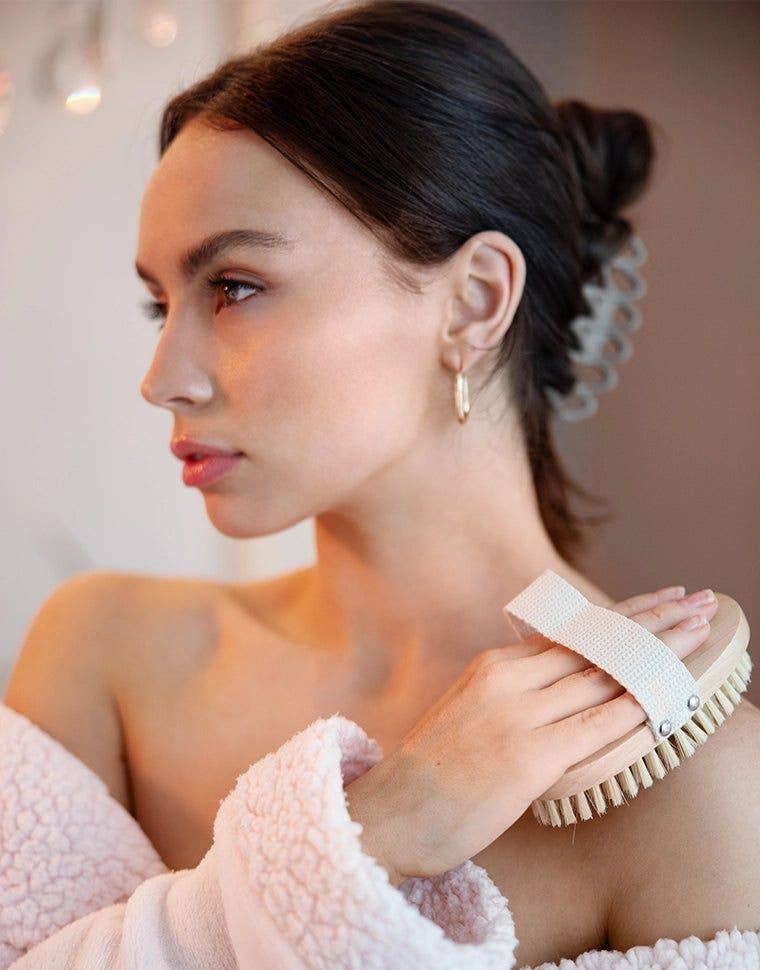 INOTKA - Vendita all'ingrosso Spazzola per il corpo - Set di spazzole secche vegane per drenaggio linfatico8