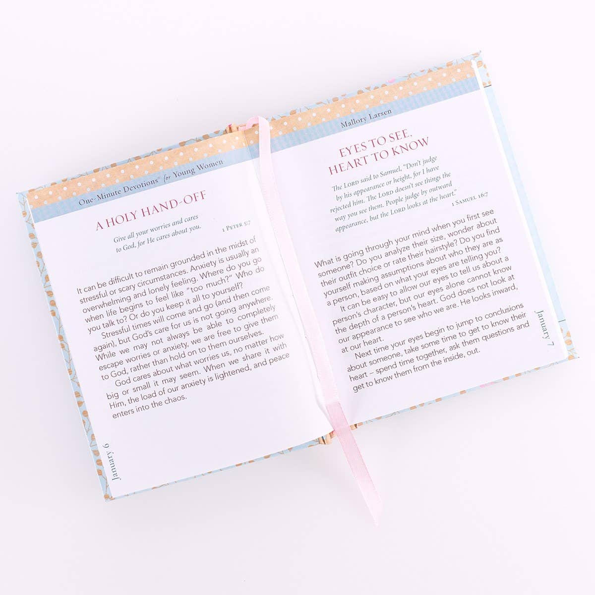 Christian Art Gifts - Wholesale Religion - One-Minute Devotions for Young Women Padded Hardcover3