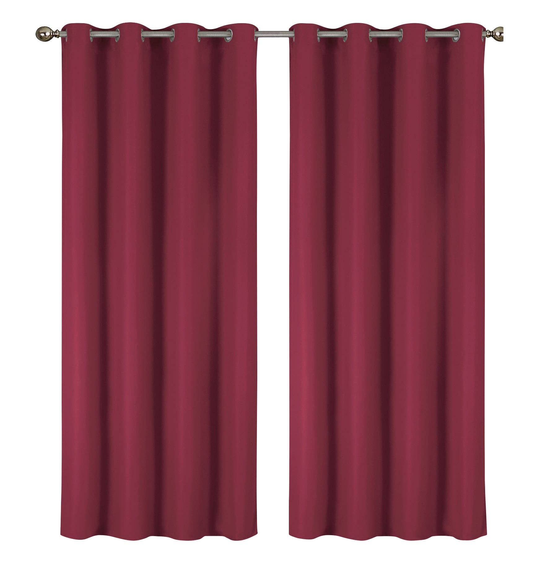 J&V TEXTILES – wholesale Curtain – 2 Pack - 55'' X 84'' Solid Thermal Blackout Panels (19 Colors)3
