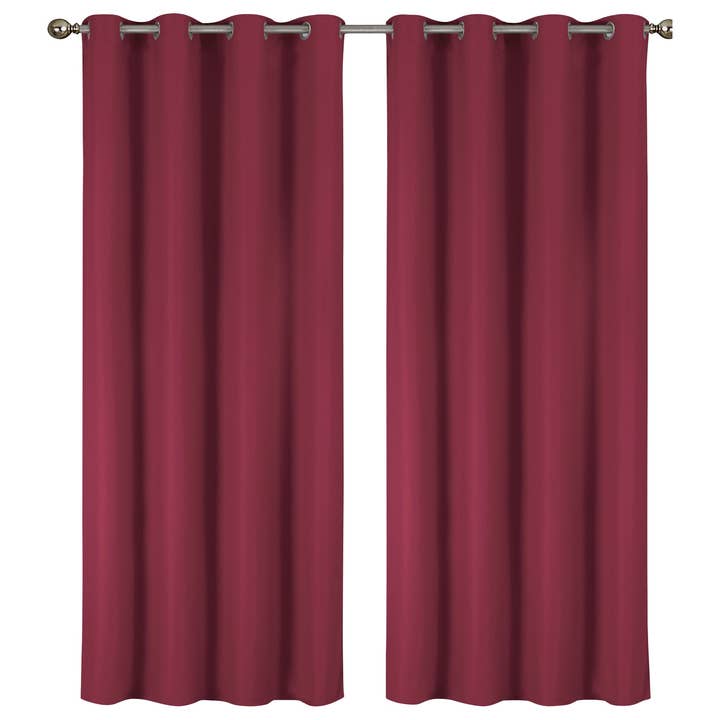 J&V TEXTILES - Wholesale Curtain - 2 Pack - 55'' X 84'' Solid Thermal Blackout Panels (19 Colors)3