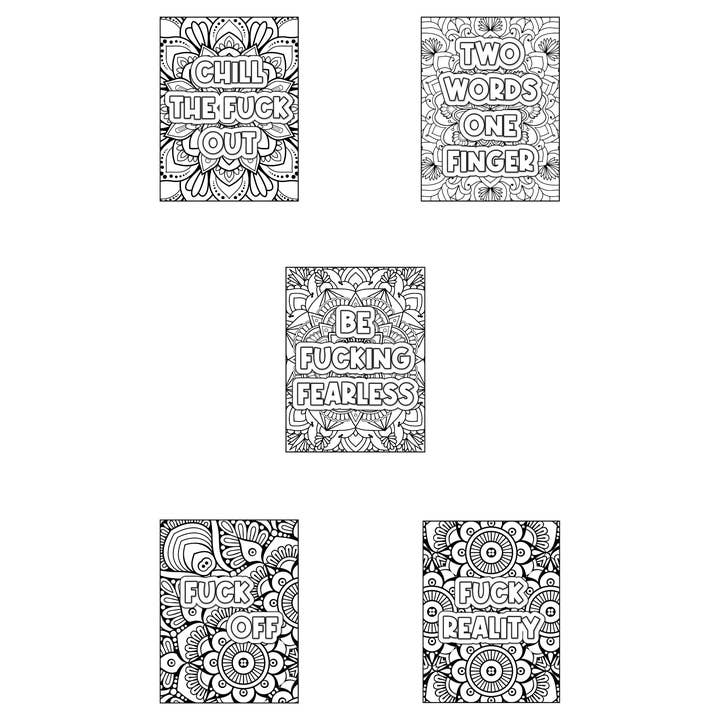 Mystical Monkey Toes - Wholesale Coloring & Activity Book - Adult - Funny Adult Coloring Sheets With Stackable Crayon7