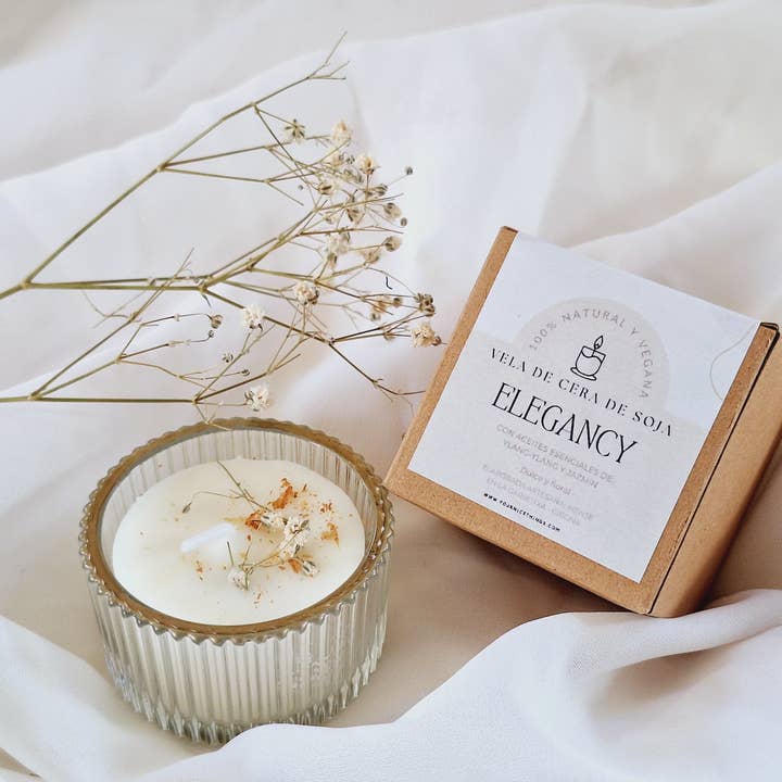 Your Nice Things - Candles - - Venta al por mayor Velas en tarros - Vela de soja en tarro de cristal (mini) ylang-ylang y jazmín