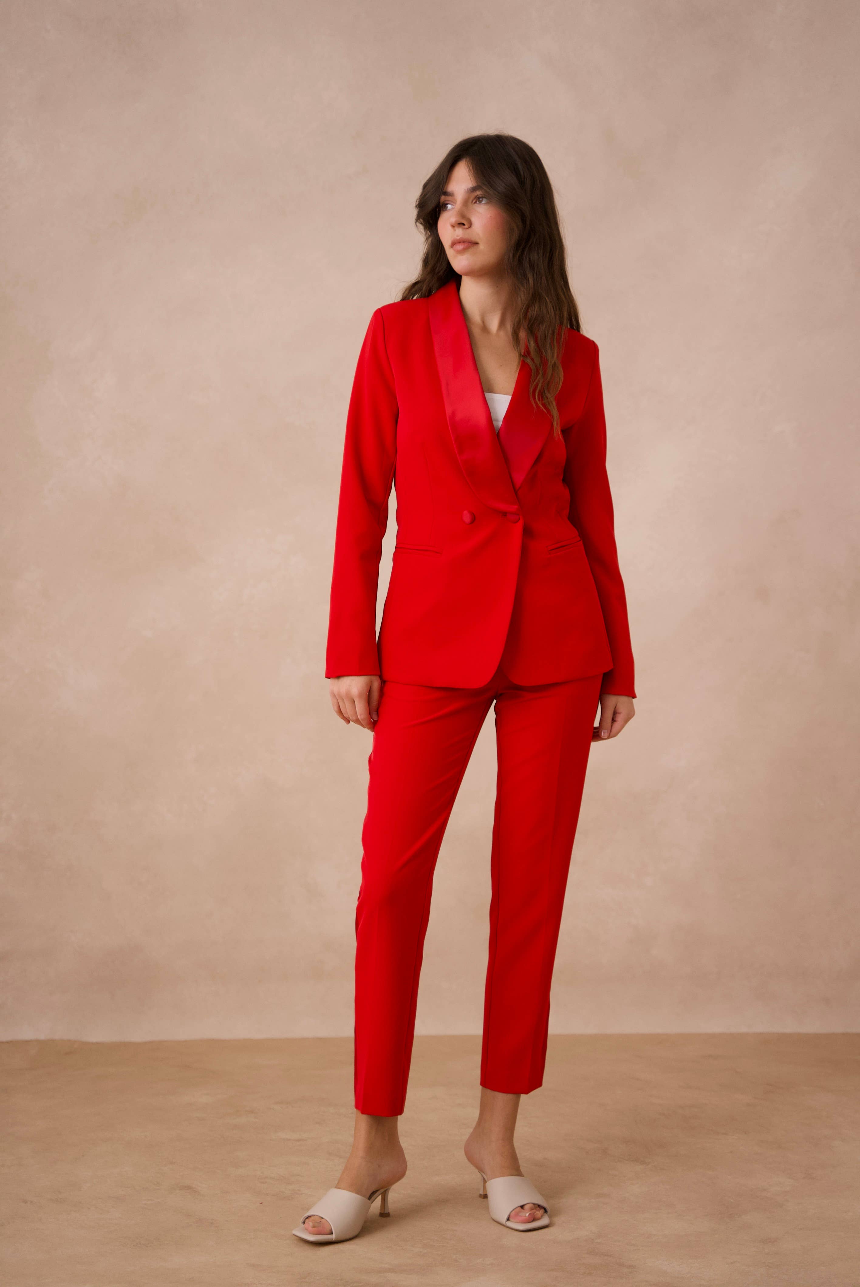 Attentif Paris – Engroshandel Habitjakke – til kvinder – Slim fit plain smokingjakke59