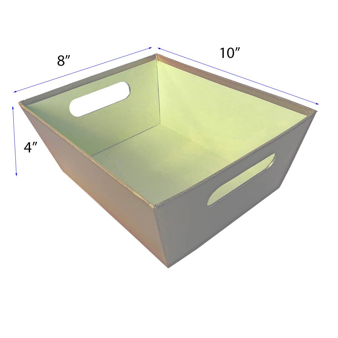 Bospak - Wholesale Decorative Tray - 10 " gold paperboard market tray1