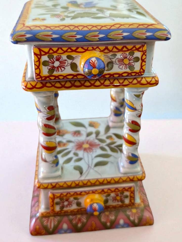 Caixa de Jóias Móvel em Cerâmica – renascimento vintage por atacado de Art Déco Style