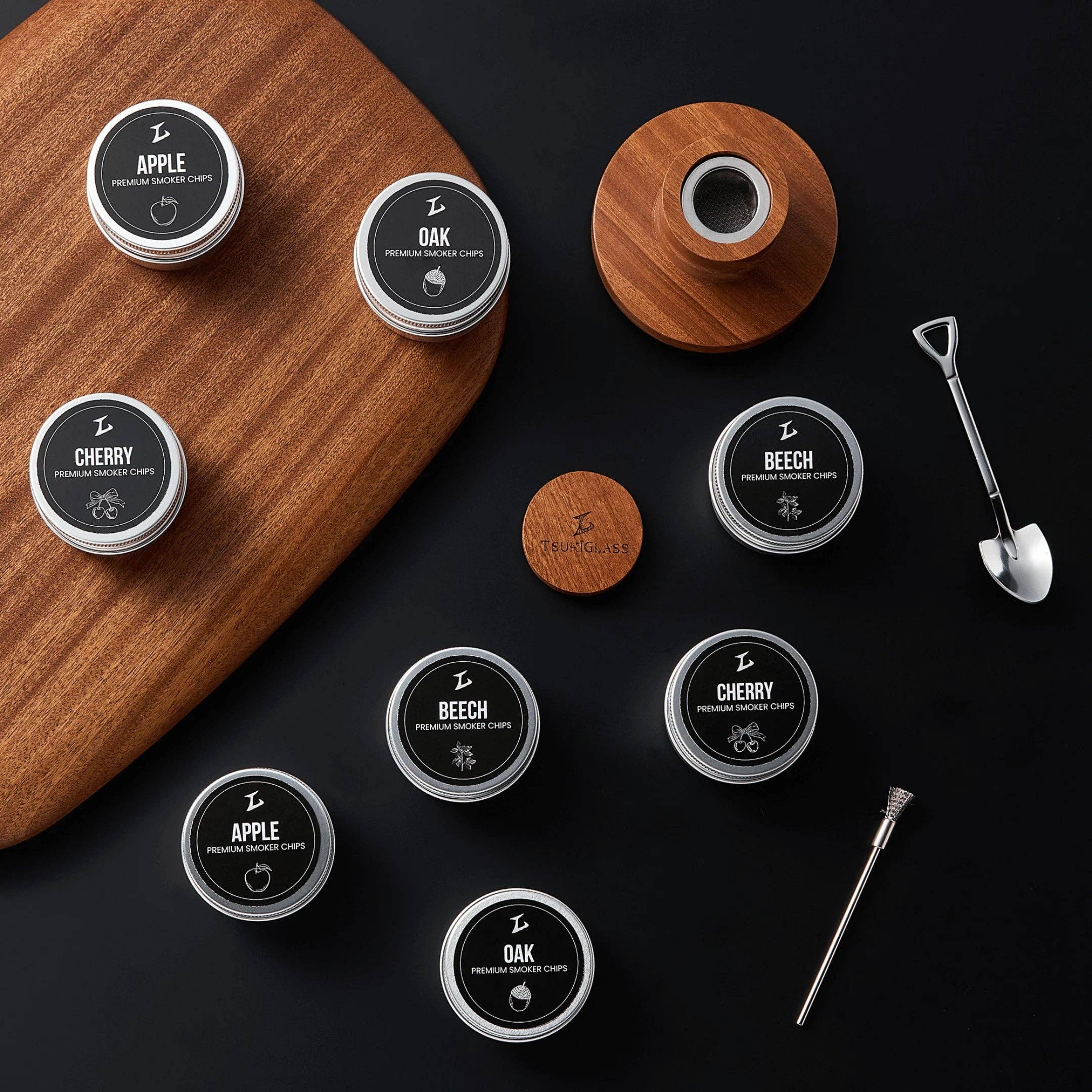 TsukiGlass - Wholesale Cocktail Shaker - Tsuki Smoker Kit For Whisky & Cocktails12