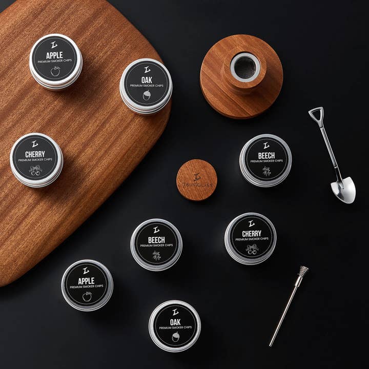 TsukiGlass - Wholesale Cocktail Shaker - Tsuki Smoker Kit For Whisky & Cocktails12