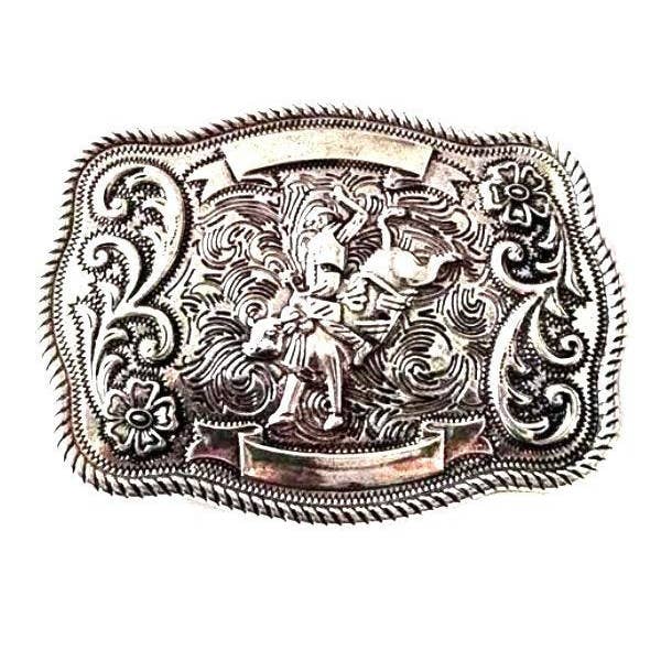 Snowing West - Wholesale Belt Buckle - Unisex - WESTERN RODEO COWBOY BELT BUCKLE