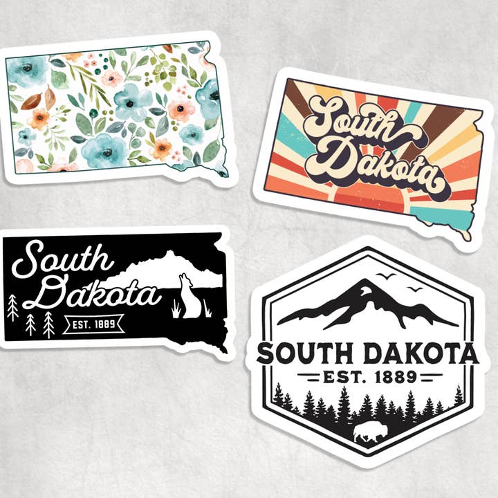 Expression Design Co - Wholesale Sticker - South Dakota Stickers0