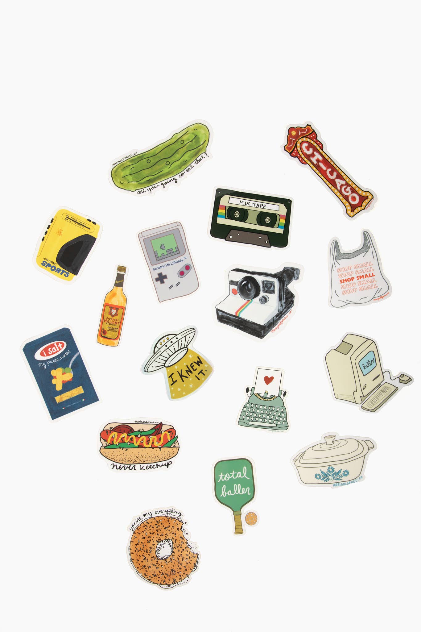 Marigold Press – Großhandel Aufkleber – Klassischer Polaroid-Kamera-Aufkleber 2