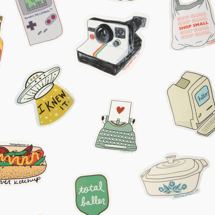 Marigold Press - Wholesale Sticker - Vintage Corningware/Pyrex Casserole Vinyl Sticker 2