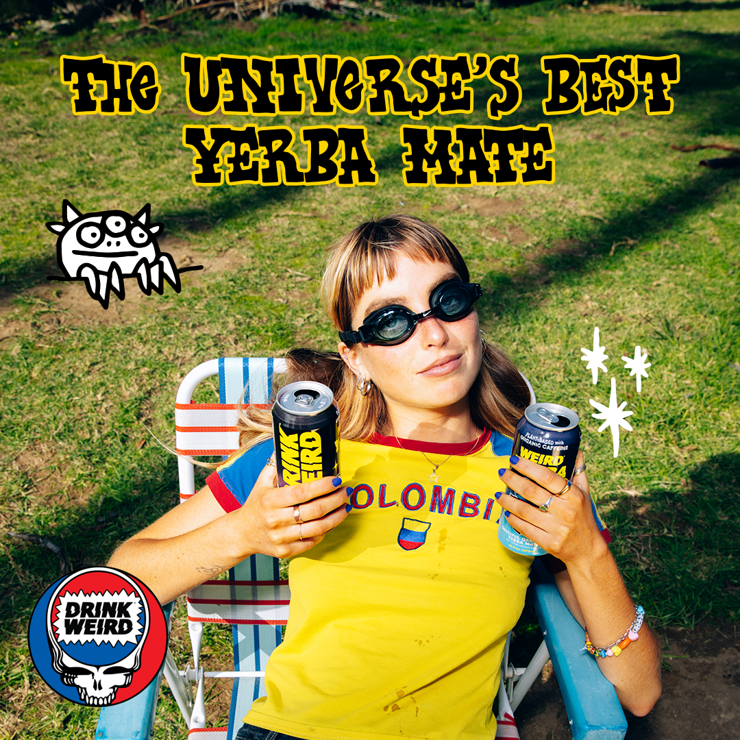 Weird Beverages - Wholesale Sports/Energy Drink - Organic Grateful Grapefruit Yerba Mate 12pk of 16oz Cans5