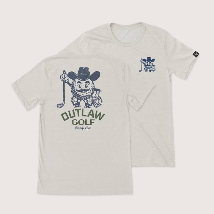 Outlaw Golf T-Shirt for wholesale by Cowboy Cool
