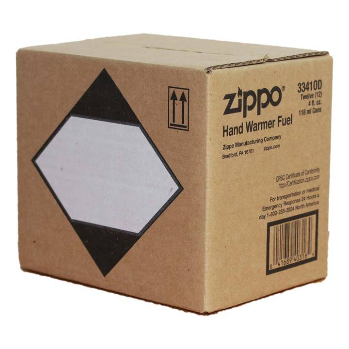 Benhalex - Wholesale Hand Warmer - Zippo Refillable Hand Warmer Fuel 4 fl. oz. Box of 12