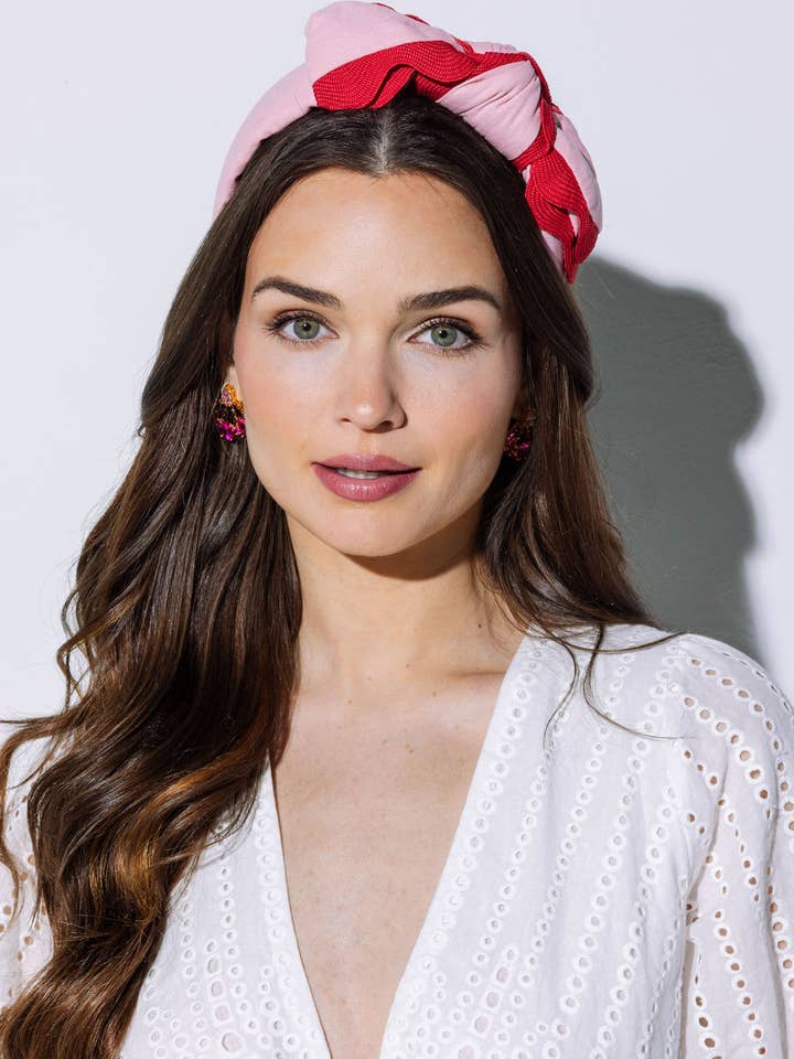 Ric Rac Canvas Bow Headband for wholesale by Hello Edie