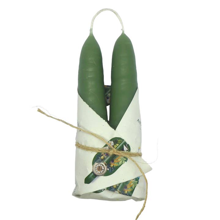 Antevasin´s Store – wholesale Marschaller – Mörkgrönt fikonblad ritualljus (grön magi) 40gr x 13cm