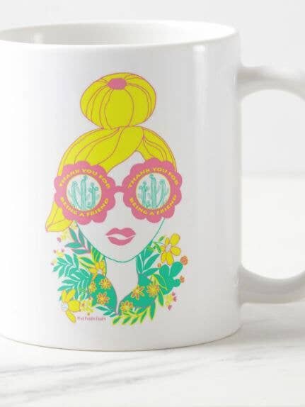 Thank You Bun Ceramic Mug for wholesale by Pink Puddle Studio