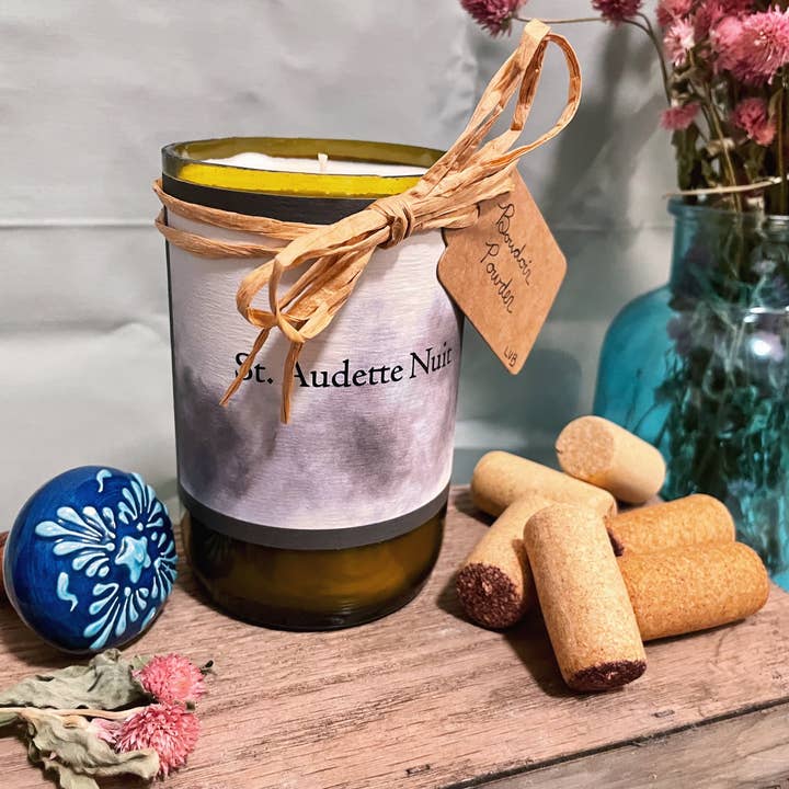 Le Vin Bougie Candles - Wholesale Jar/Filled Candle - Boudoir Powder Soy Wine Bottle Candle9