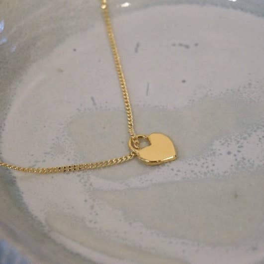 LOCKED HEART Halskette - vergoldetes Sterlingsilber für den Großhandel von Sticktails