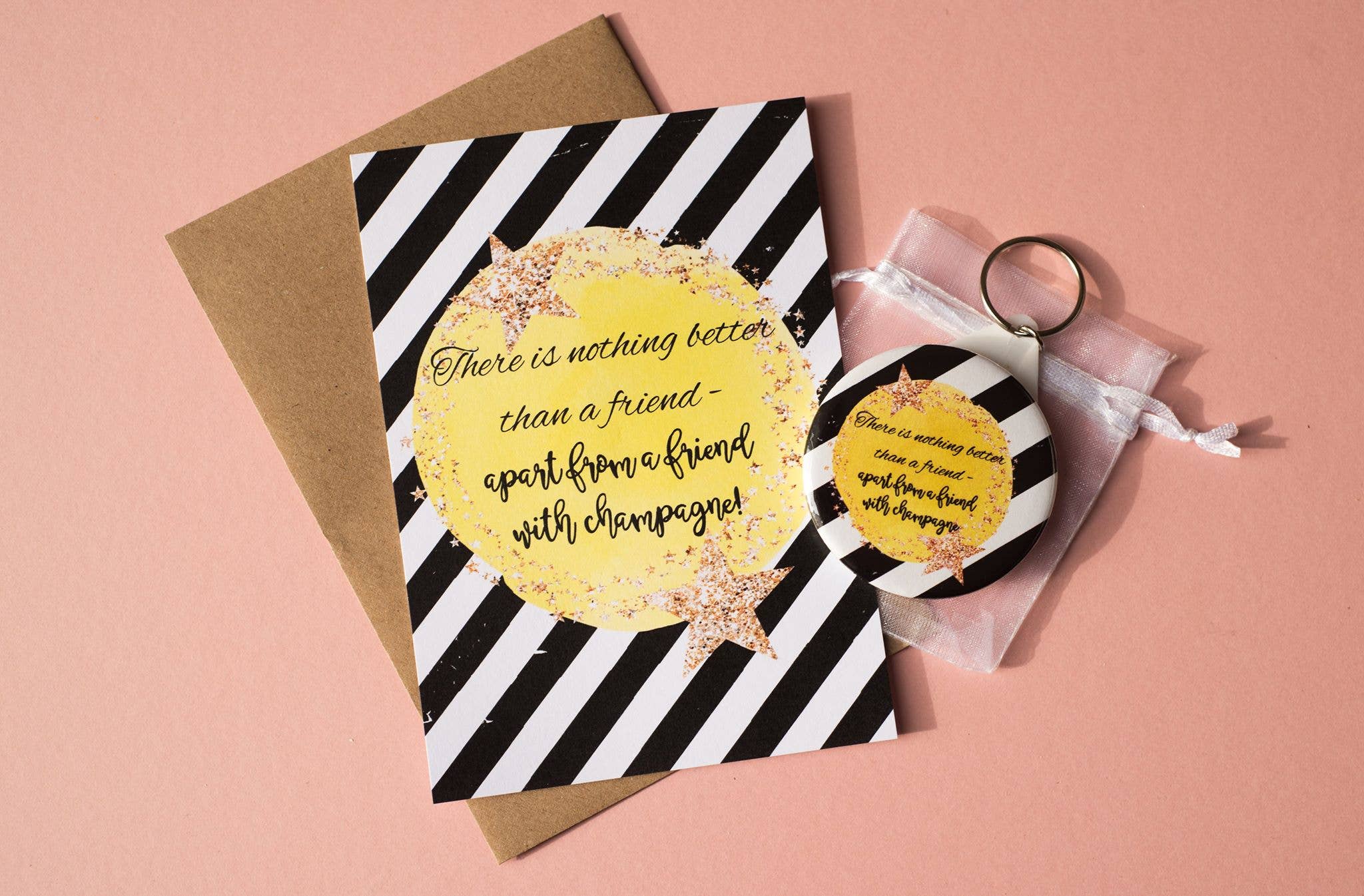 Dios Designs – wholesale Postcard – A6 Postcard Print - Yellow Star Alcohol4