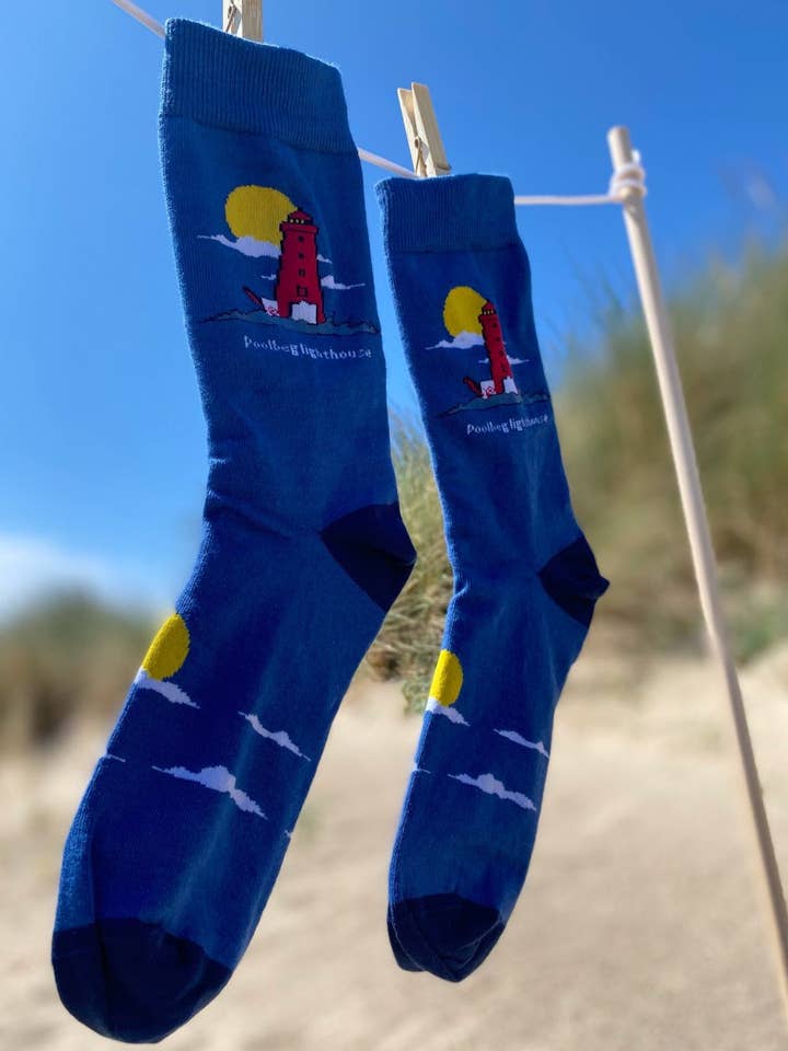 Due South - Wholesale Socks - Unisex - Poolbeg Lighthouse-Organic cotton socks1