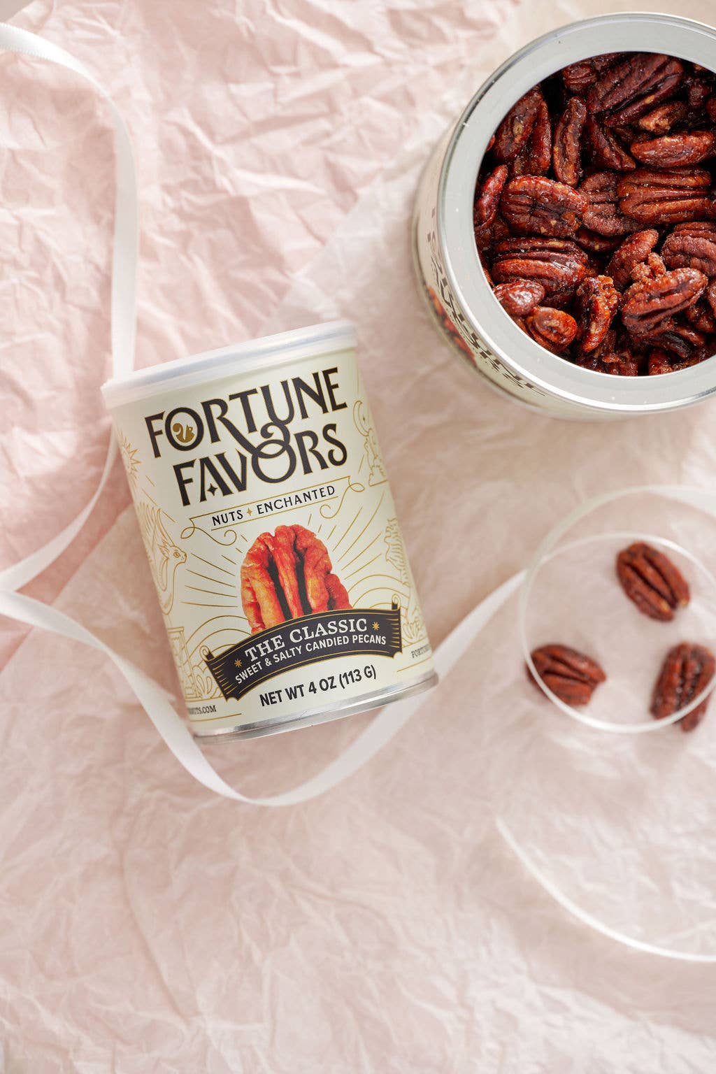 Fortune Favors - Wholesale Nuts - 4oz Fortune Favors The Classic Candied Pecans3