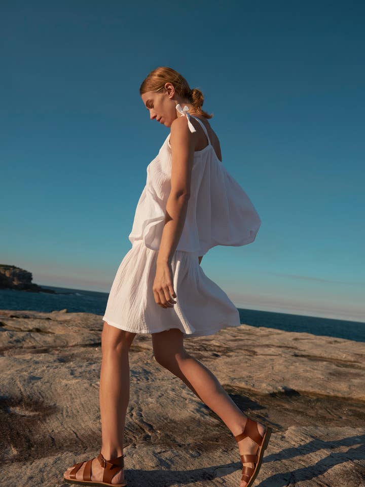 Tie Me Longline Camisole for wholesale by Honour Apparel