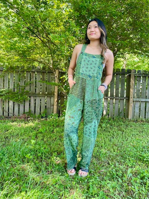 Blue Sky - Wholesale Overalls - Women's - 2227 Old School Overalls in Patchwork Rayon7