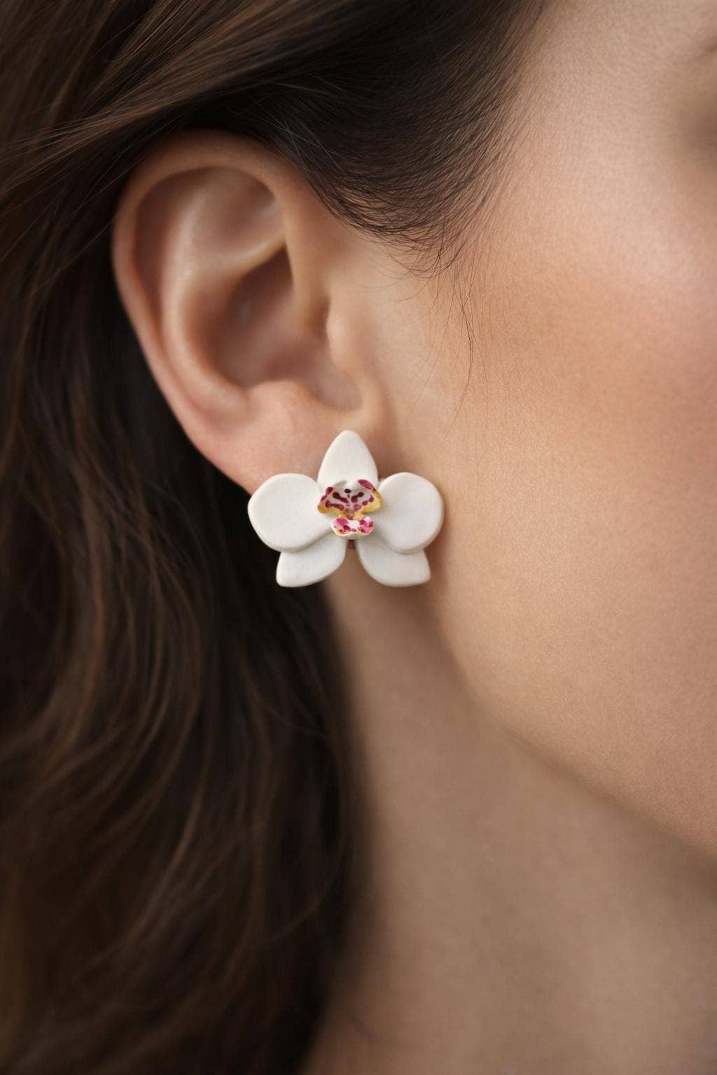 Studio Niani - Wholesale Stud/Post Earrings - Orchid Earrings, Stud Earrings, Botanical Bridal Jewelry7