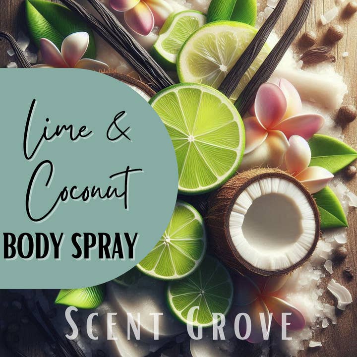 Brume corporelle parfumée Citron vert & Noix de coco 100 ml pour la vente par Scent Grove