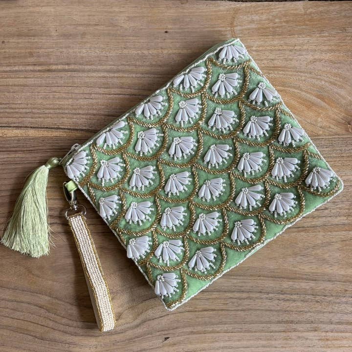 Art Deco Beaded Pouch Large for wholesale by Muno