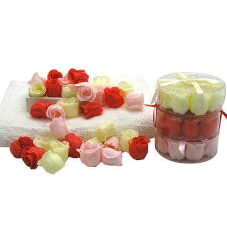 Wrapables.com - Wholesale Bar Soap - Wrapables Scented Rose Soaps (Set of 12)2