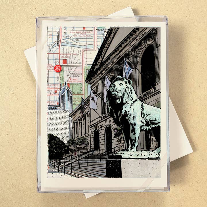 You Are Here Map Boxed Cards - see all 7 Cities! for wholesale by Allport Editions