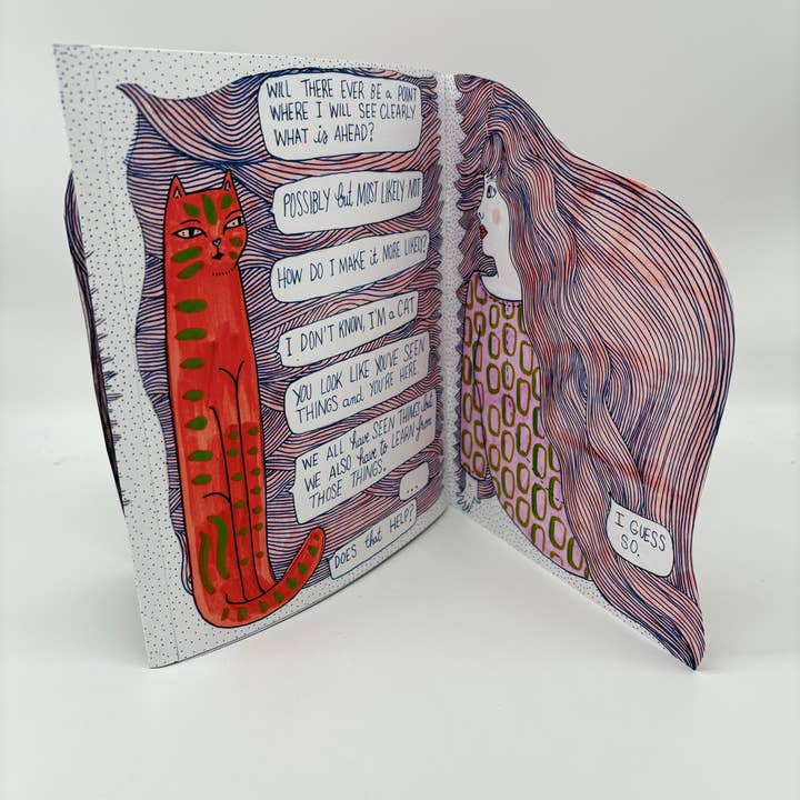 Erika Rier - Wholesale Arts & Entertainment Book - In These Tangled Webs, Illustrated Art Zine with Handcut Pag1