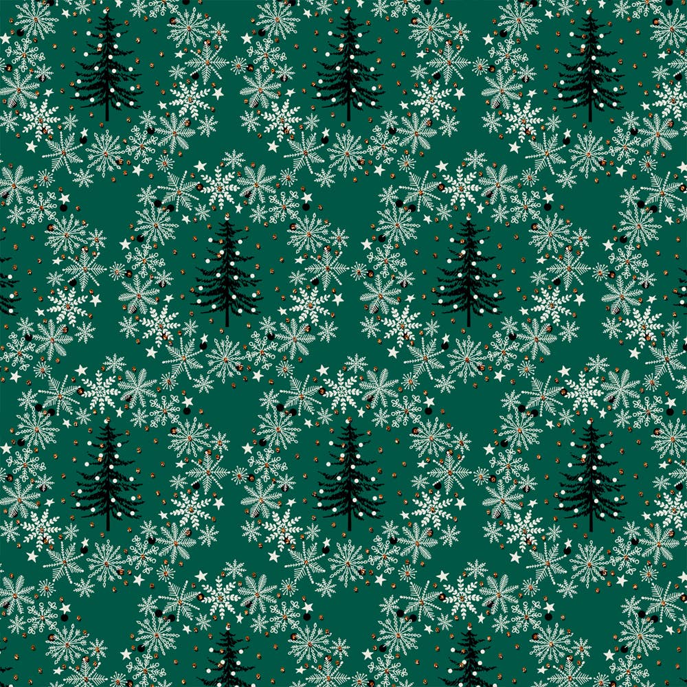 The Unique Paper Company - Vente Rouleau de papier cadeau - Rouleau de papier cadeau écologique motif forêt de Noël (12)2