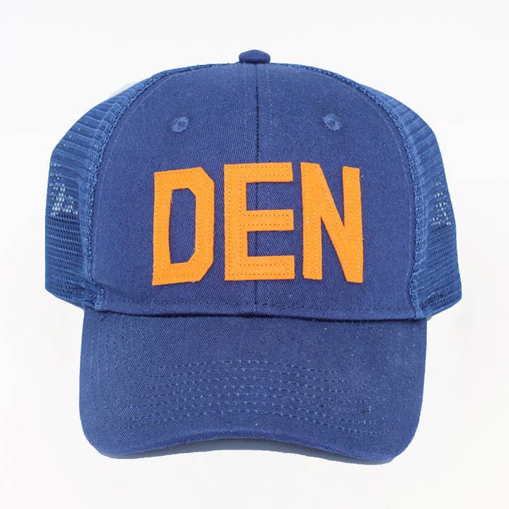 DEN - Denver, CO Trucker Hat for wholesale by Aviate Brand