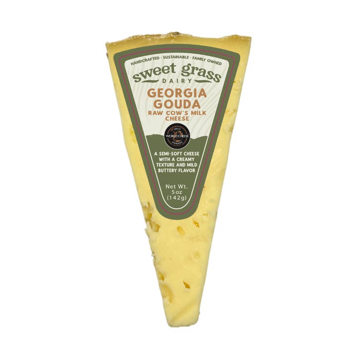 Georgia Gouda Retail Pieces for wholesale by Sweet Grass Dairy